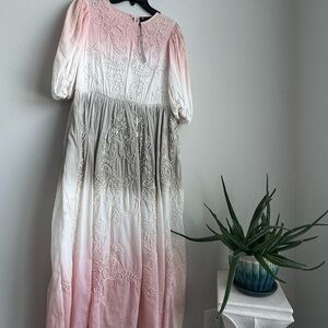 ASOS Pink and Gray Ombre Maxi Dress